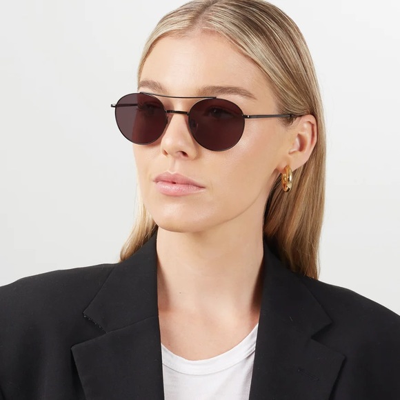 SHEVOKE Damon Jet Black Round Sunglasses - Picture 2 of 12